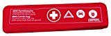 Petex 43999712 Kombitasche p l u s mit Klettband best. aus EURO-Warndreieck, Verbandstofffüllung und Sicherheitsweste, rot