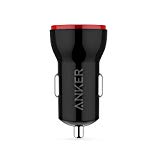 Anker PowerDrive 2 Lite (12W 2-Port USB Kfz Ladegerät) Multi-Port USB Ladegerät für iPhone 6 / 6 Plus, iPad Air 2, Galaxy S6 / S6 Edge und weitere (Schwarz)